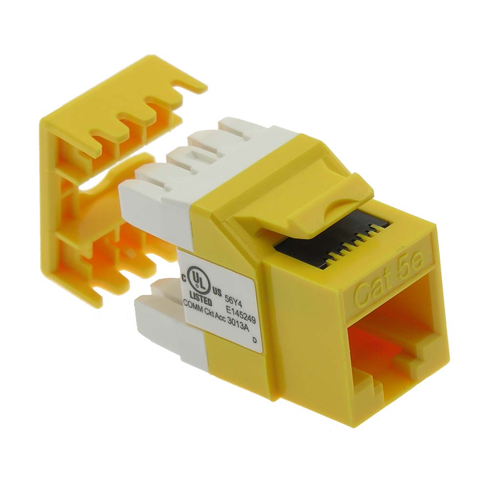 CAT5E RJ45 110 Type 180° Keystone Jack CAT5E RJ45 110 Type 180° Keystone Jack